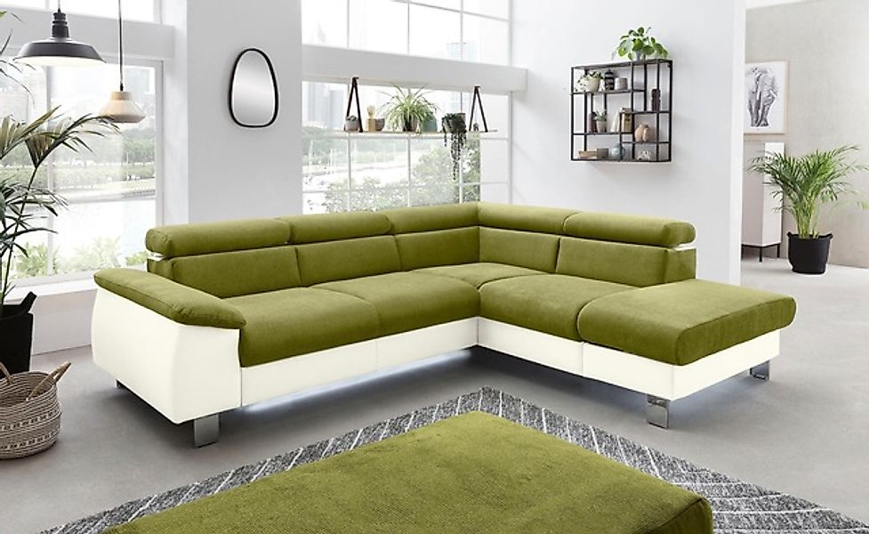 COTTA Polstergarnitur »Komaris L-Form, B: 249 bzw. 100 cm (Set: Ecksofa & H günstig online kaufen