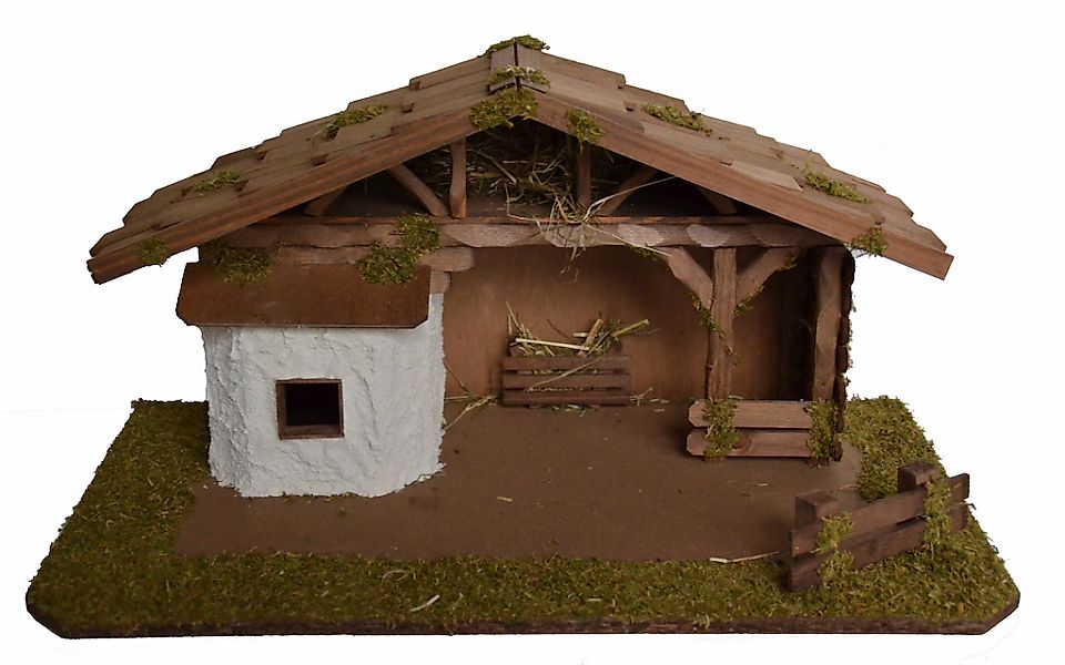 Alfred Kolbe Krippe "Weihnachtsdeko" aus Holz, 55x29x28 cm, für Figuren bis günstig online kaufen