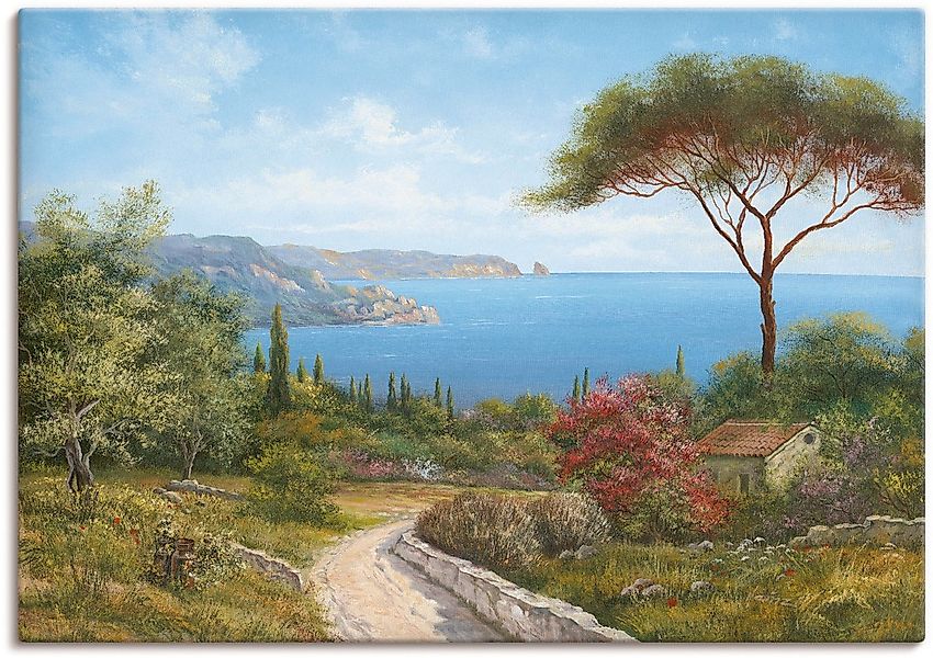 Artland Wandbild "Haus am Meer" Gewässer 1 Stk. tlg. als Leinwandbild, Post günstig online kaufen