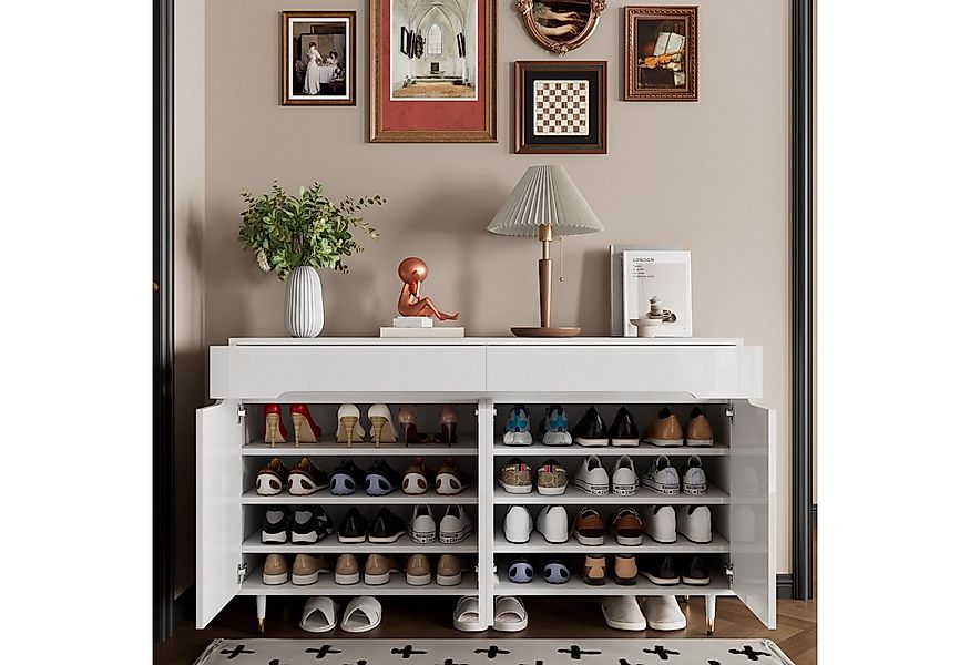 OKWISH Schuhschrank für 18–24 Paar Schuhe (Schuhregal, 1-St., mit zwei Türe günstig online kaufen