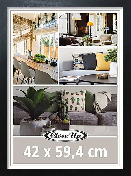 Close Up Bilderrahmen DIN A2 Posterrahmen 42 x 59.4 cm schwarz günstig online kaufen