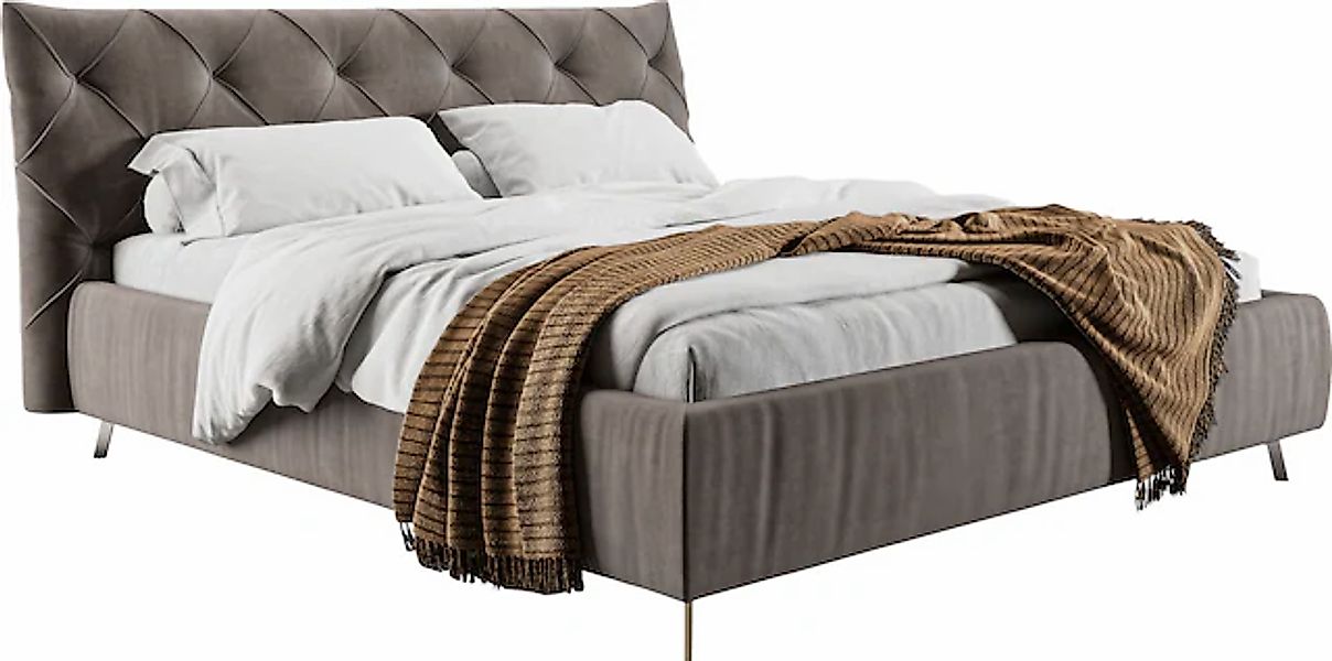 PLACES OF STYLE Polsterbett "Elloree in 4 Breiten bis 200cm, auch in Leder" günstig online kaufen