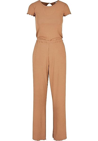 URBAN CLASSICS Jumpsuit Urban Classics Damen Ladies Rib Wid Leg Jumpsuit (1 günstig online kaufen