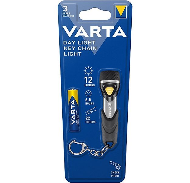 VARTA Taschenlampe Kompakte LED Taschenlampe mit Schlüsselanhänger, stoßfes günstig online kaufen
