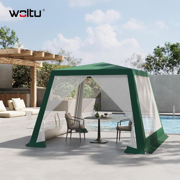 Woltu Pavillon, mit 4 Seitenteilen, 3x3 günstig online kaufen