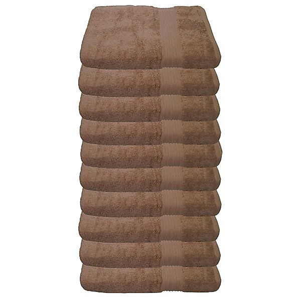 Julie Julsen Gästehandtücher 10-Gästehandtücher-Pastell Braun-Gästetuch 30 günstig online kaufen