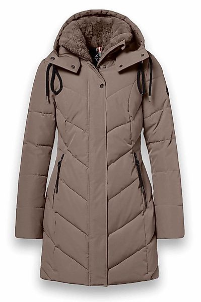 District Wintermantel Zodiac (mit Kapuze, warm, wasserabweisend) coffebraun günstig online kaufen