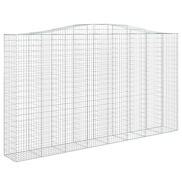 vidaXL Gabionen mit Hochbogen 3 Stk 400x50x220/240cm Eisen 1631298 günstig online kaufen