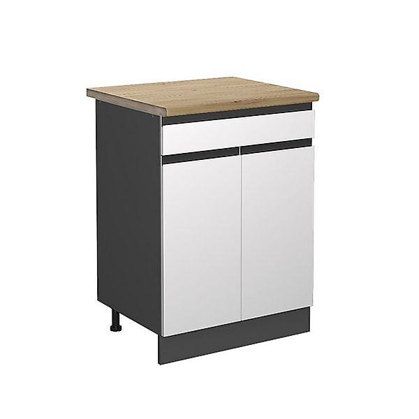 Vicco Küchenunterschrank R-Line Schubladenschrank für die Küche Weiß/Anthra günstig online kaufen