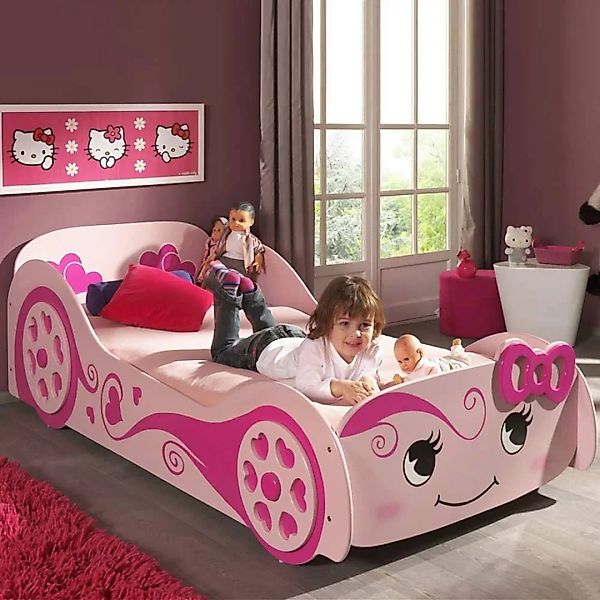 Kinderbett für Mädchen Rosa günstig online kaufen