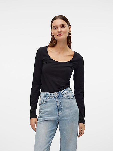 Vero Moda Langarmshirt VMLULU LS U-NECK günstig online kaufen