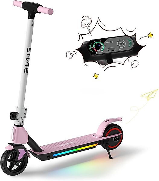 DOTMALL Elektro-Kinderroller mit LED-Anzeige und bunten günstig online kaufen