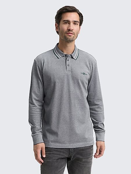 TOM TAILOR Langarm-Poloshirt Poloshirts Langarm Piqué günstig online kaufen