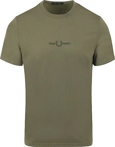 Fred Perry T-Shirt M4580 Olivgrün - Größe S günstig online kaufen