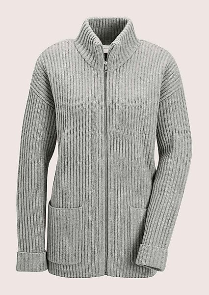 MADELEINE Strickjacke "Cardigan Weiche Wolljacke mit Reißverschluss" Grobst günstig online kaufen