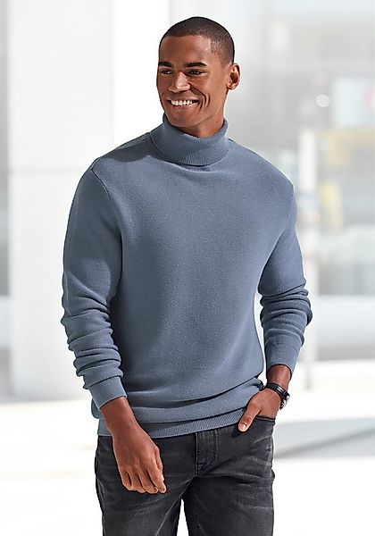 H.I.S Rollkragenpullover Strickpullover in modischer Struktur günstig online kaufen