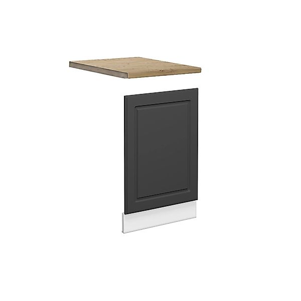 Vicco Frontblende Fame-Line Geschirrspüler Fronttür Anthrazit-Gold/Weiß 45 günstig online kaufen