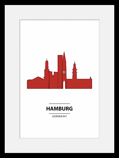 queence Bild »Hamburg Color Splash«, (1 St.), HD Premium Poster-Druck inkl. günstig online kaufen