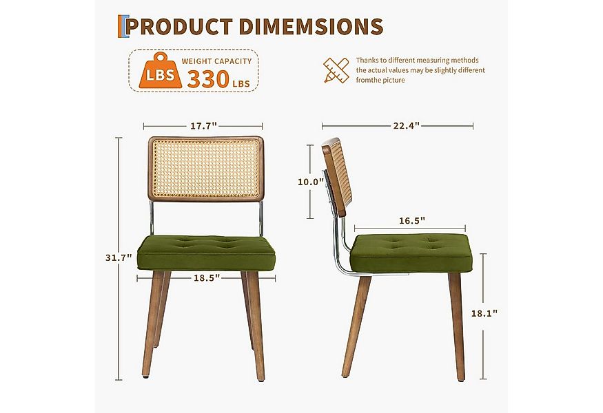 GarveeMore Esszimmerstuhl Moderne Boho Küchenstühle (4 St), (4/6 St)Rattans günstig online kaufen