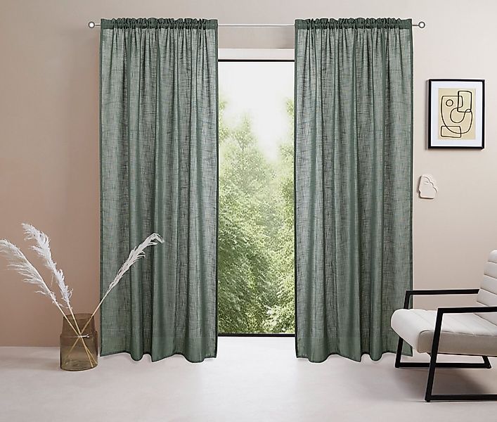 LeGer Home by Lena Gercke Gardine Marusha (1 St), Stangendurchzug, halbtran günstig online kaufen