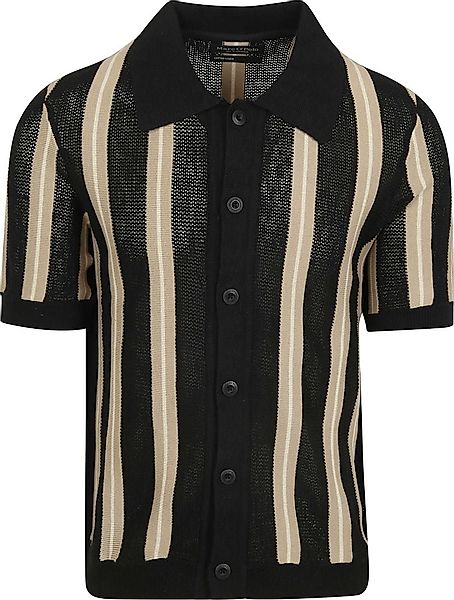 Marc O'Polo Knitted Crochet Hemd Short Sleeves Schwarz - Größe M günstig online kaufen