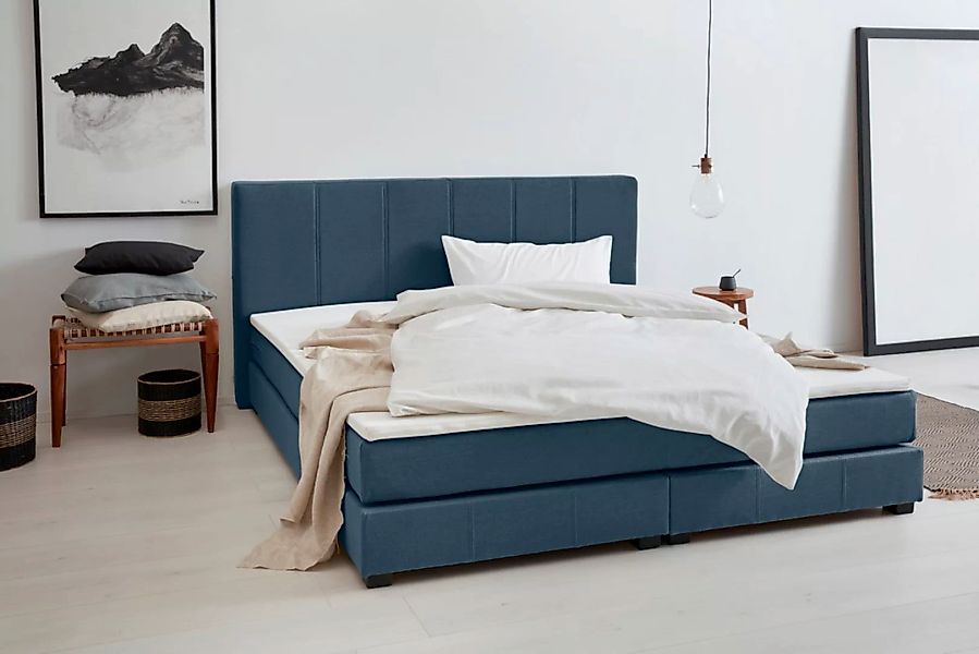 OTTO products Boxspringbett "Peetu", Taschenfederkern-Matratze, in 4 Breite günstig online kaufen