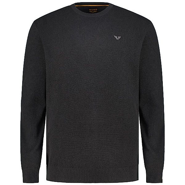 PME LEGEND Feinstrickpullover aus Baumwollmischung Farbe schwarz Größe: 5XL günstig online kaufen