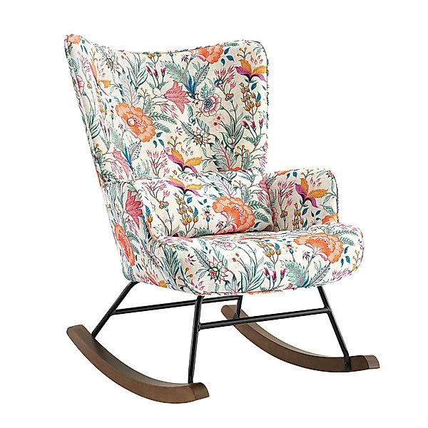 HomeMiYN Schaukelstuhl Schaukelstuhl Patchwork Sessel Schwingsessel günstig online kaufen