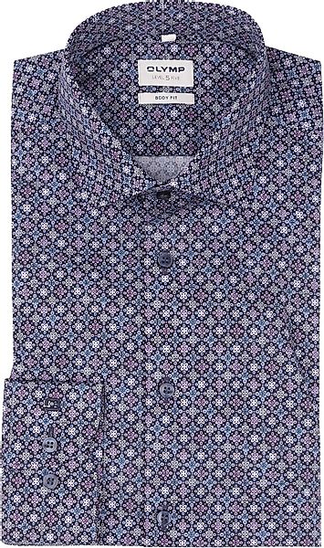 OLYMP Level 5 Hemd Druck Blau - Größe 41 günstig online kaufen
