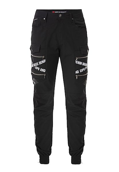 Cipo & Baxx Cargohose "Hose", mit Trendigen Markenschriftzügen günstig online kaufen