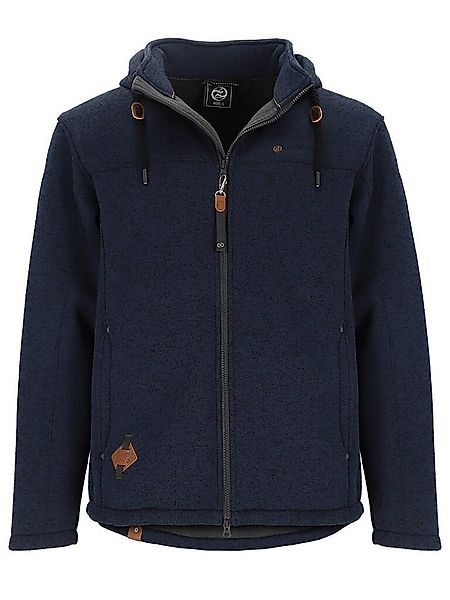 Dry Fashion Fleecejacke Herren Wollfleece-Jacke Helgoland mit Kapuze - Wind günstig online kaufen