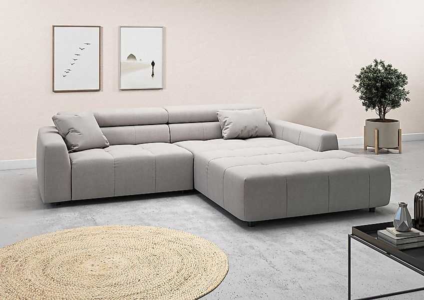3C Candy Ecksofa "Denver auch mit Cord- und Easy care-Bezug, Kopfteilverste günstig online kaufen