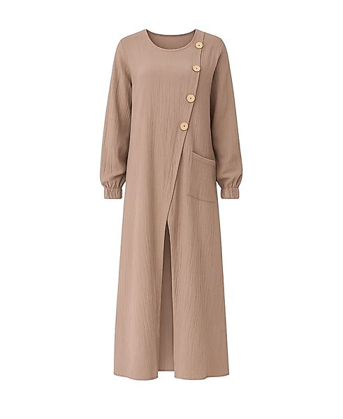 WENOR Longtunika Musselin mit Frontschlitz, Knopfdetail, günstig online kaufen