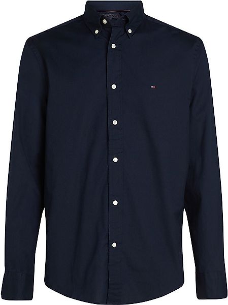 Tommy Hilfiger Poplin Hemd Flex Navy - Größe 3XL günstig online kaufen