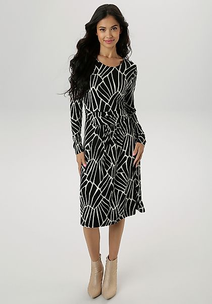 Aniston SELECTED Jerseykleid im grafischen Musterdessin günstig online kaufen