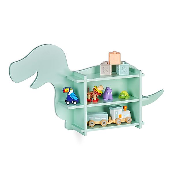 relaxdays Kinderregal Dino für die Wand günstig online kaufen