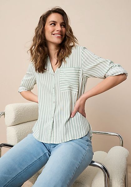 Tamaris Hemdbluse mit Krempelärmeln und lässigem Schnitt günstig online kaufen
