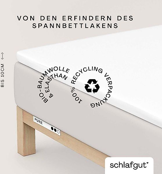 Schlafgut Spannbettlaken PURE TOPPER in Gr. günstig online kaufen