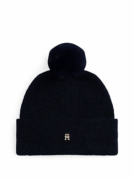 Tommy Hilfiger Bommelmütze "POM POM BEANIE", Regular fit mit Bommel günstig online kaufen