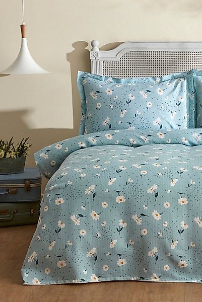 Karaca Bettwäsche Karaca Daisy 100% Baumwolle Einzelbett Piké Tagesdecke Se günstig online kaufen