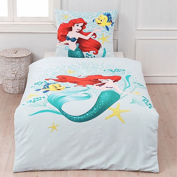 MTOnlinehandel Kinderbettwäsche Disney Arielle Meerjungfrau, Flanell, günstig online kaufen