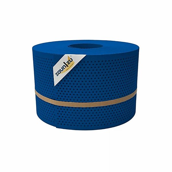 zaunzu Sichtschutz PP Premium gelocht 20 Prozent Streifen Enzianblau 50m günstig online kaufen