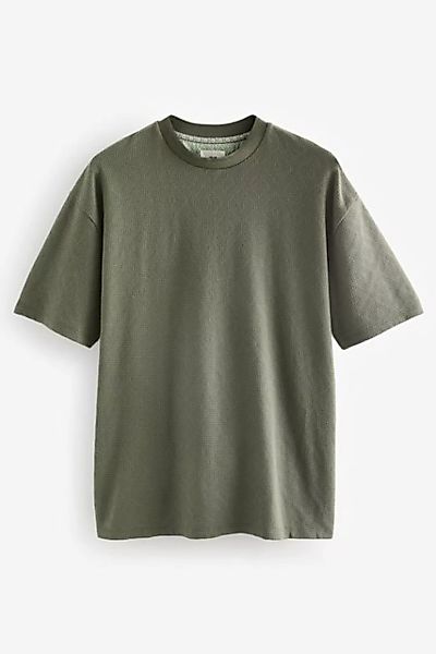 Next T-Shirt Strukturiertes T-Shirt im Relaxed-Fit (1-tlg) günstig online kaufen