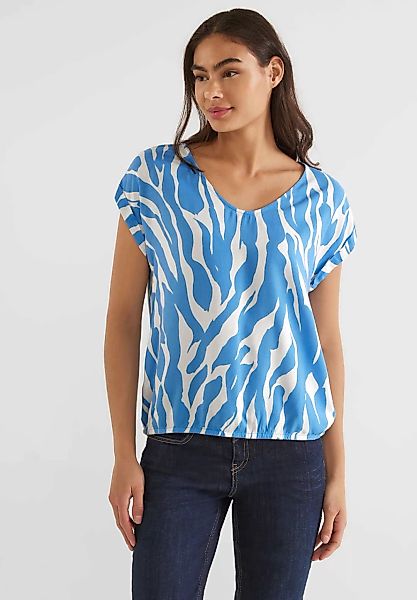STREET ONE Shirtbluse, mit Elastiksaum günstig online kaufen