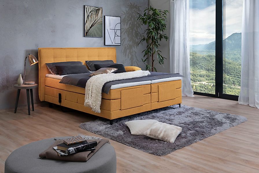 alina Boxspringbett "Edward" 180x200cm, mit motorischer Verstellung, inklus günstig online kaufen