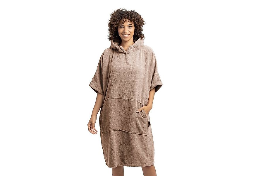 HOMELEVEL Bademantel Badeponcho Unisex aus 100% Baumwolle für Erwachsene mi günstig online kaufen