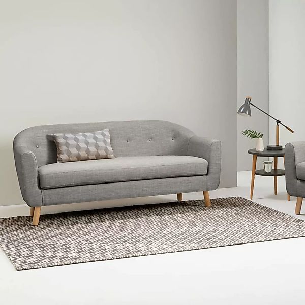 Lottie 3-Sitzer Sofa, Kalkgrau - MADE.com günstig online kaufen