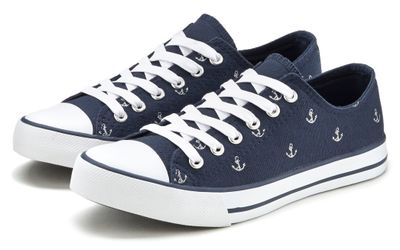 LASCANA Sneaker mit Ankerprint, Schnürhalbschuh, Freizeitschuh günstig online kaufen