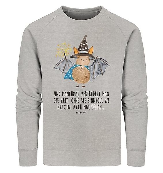 Mr. & Mrs. Panda Longpullover Fledermaus Zauberer Größe S - Heather Grey - günstig online kaufen