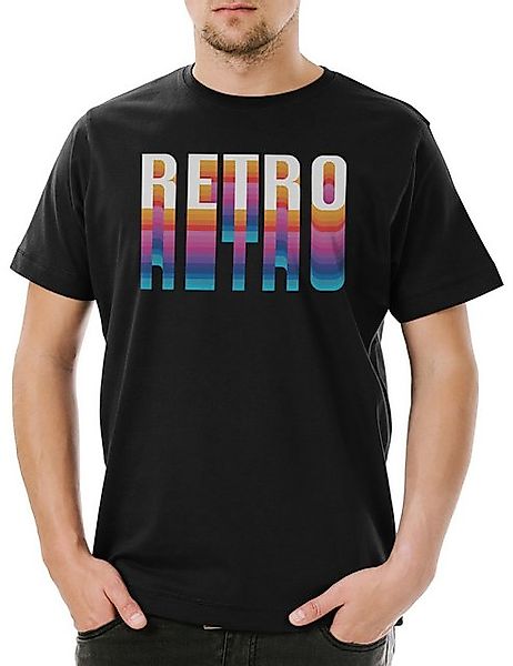 Urban Backwoods Print-Shirt Retro Typo Herren T-Shirt Vintage Oldschool 80i günstig online kaufen
